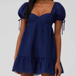 Amanda Uprichard Sicily Dress Blue